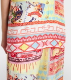 Camilla Collage Kingdom silk bowling shirt