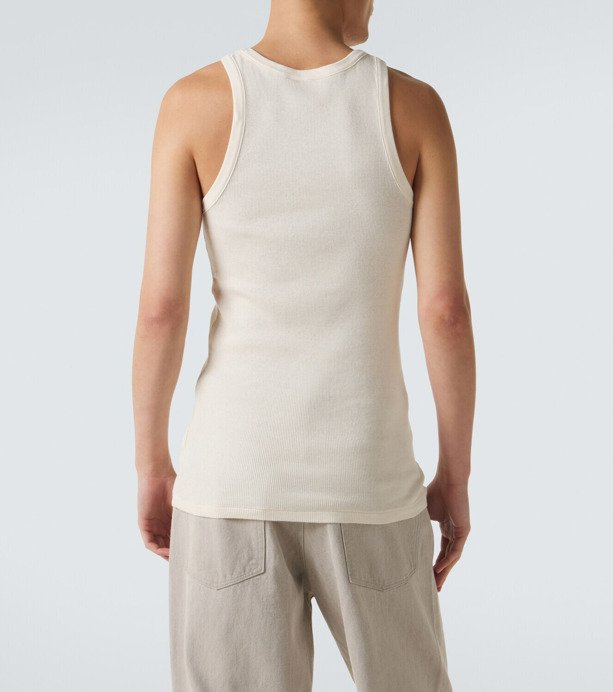 Auralee Ribbed-knit cotton tank top