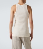Auralee Ribbed-knit cotton tank top