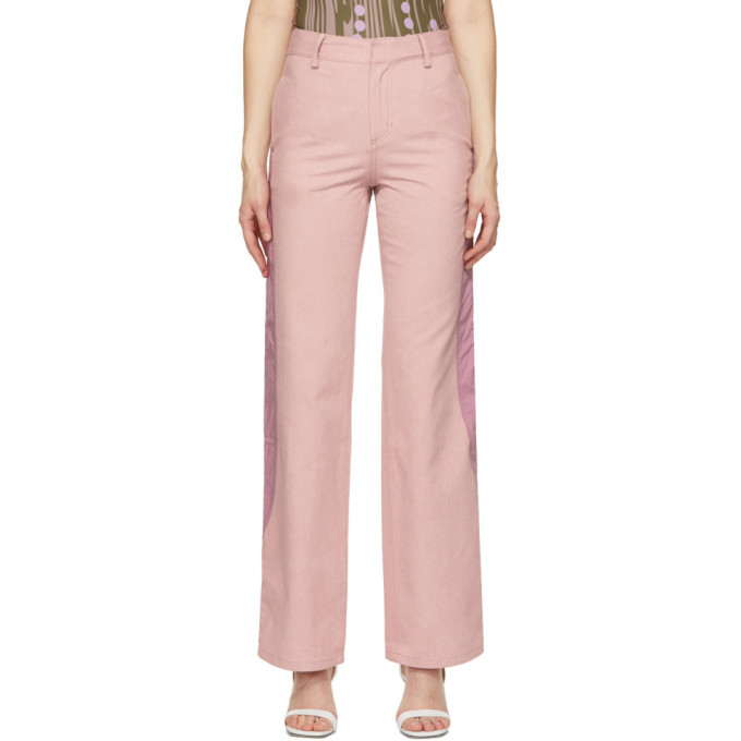 Kijun Pink Block Trousers Kijun