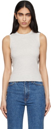 FLORE FLORE Gray Esmé Tank Top