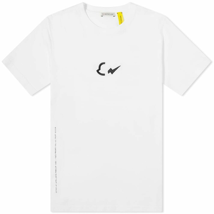 Photo: Moncler Men's 7 FRGMT Hiroshi Fujiwara Studio Logo T-Shirt in White