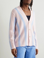 Guest In Residence - Baja Everywear Striped Cashmere Cardigan - Pink