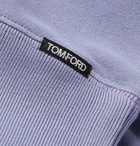 TOM FORD - Fleece-Back Cotton-Jersey Sweatshirt - Purple