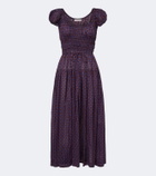 Dôen Quinelle printed cotton voile midi dress