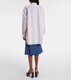 Etro Oversized striped cotton shirt