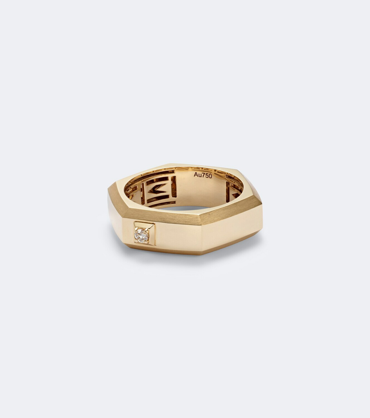 Messika Moderniste Medium 18kt gold ring with diamond