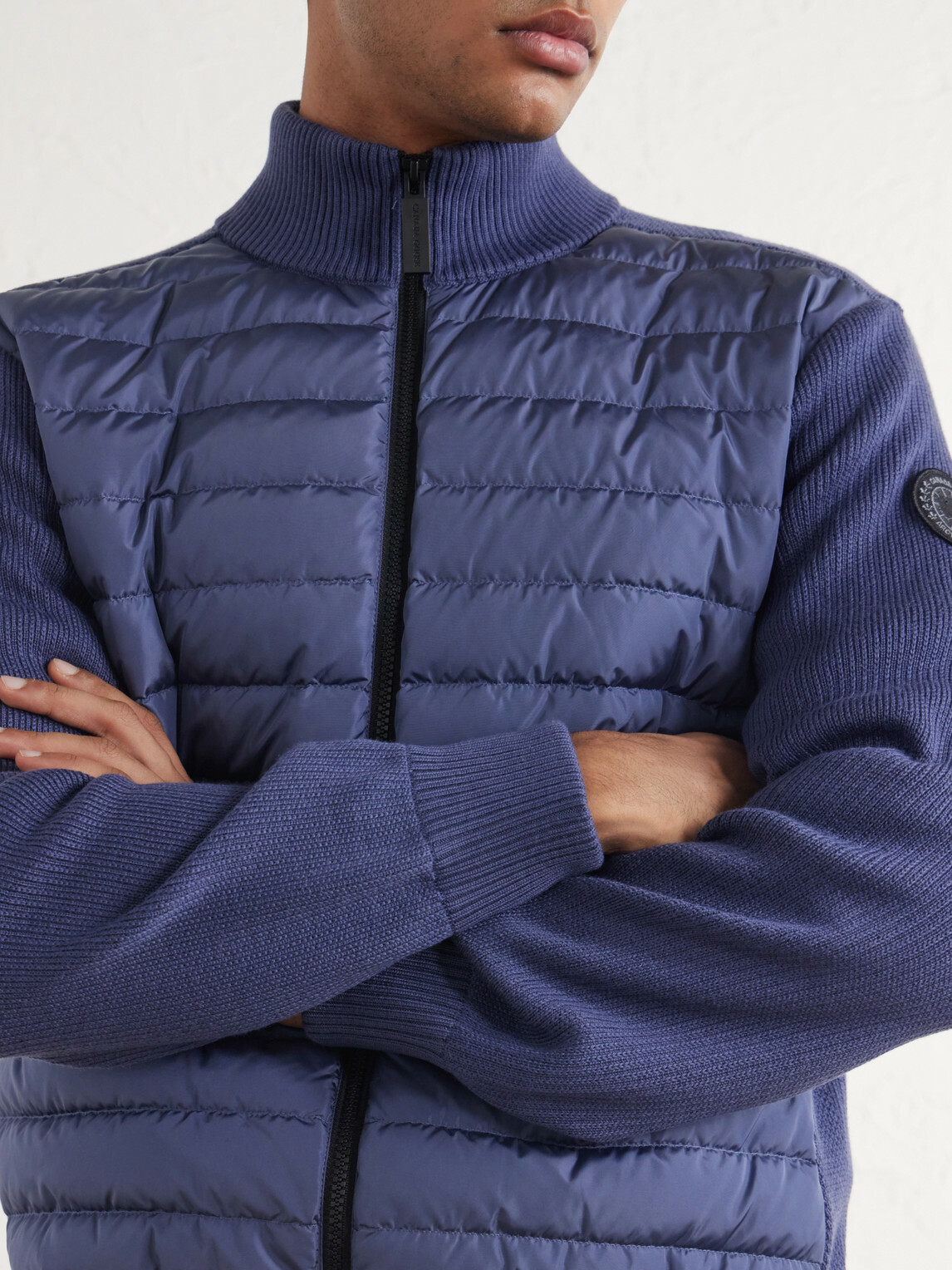 Canada Goose - HyBridge® Ribbed Wool and Quilted Shell Down Jacket - Blue