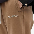 Air Jordan Men's W Wordmark Fleece Sweat Pant in Palomino/Sail