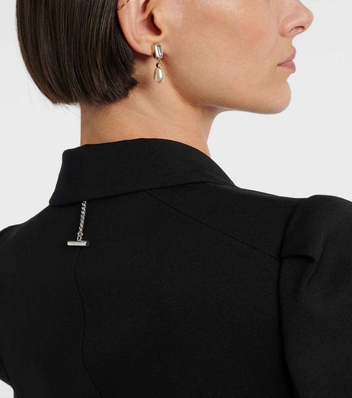 McQueen Skull embellished drop earrings