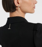 McQueen Skull embellished drop earrings