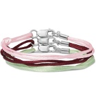 Rubinacci - Set of Three Silk Bracelets - Pink