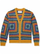 Corridor - Sunburst Crocheted Cotton Cardigan - Yellow