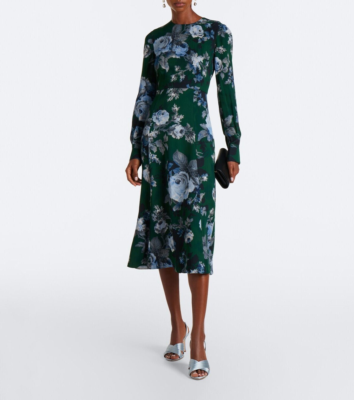 Erdem Floral crêpe midi dress