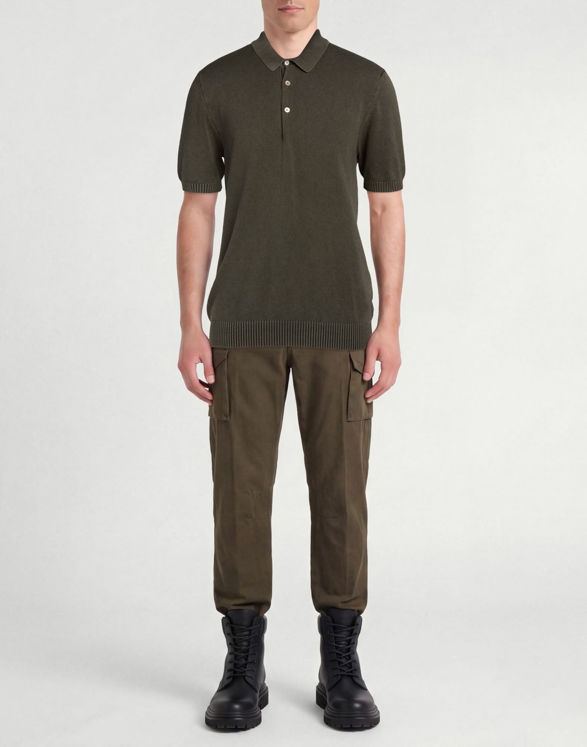Boglioli Mens Sweater in Dark green