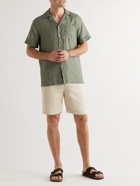 FRESCOBOL CARIOCA - Felipe Linen and Cotton-Blend Drawstring Shorts - Neutrals