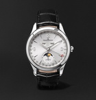 Jaeger-LeCoultre - Master Calendar Automatic Stainless Steel and Alligator Watch, Ref. No. Q1558420 - Silver