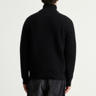 MM6 Maison Margiela Men's Zip Through Jumper in Black