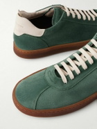 Officine Creative - Halo 001 Leather-Trimmed Suede Sneakers - Green