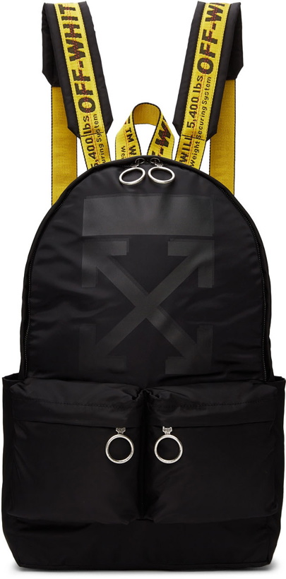 Photo: Off-White Black Rubber Arrow Backpack