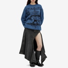 Y/Project Women's Evergreen Cut Out Denim Skirt in Green/Black