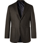 Rubinacci - Wool and Cashmere-Blend Flannel Suit Jacket - Green