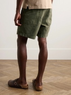 Alex Mill - Field Straight-Leg Herringbone Denim Shorts - Green