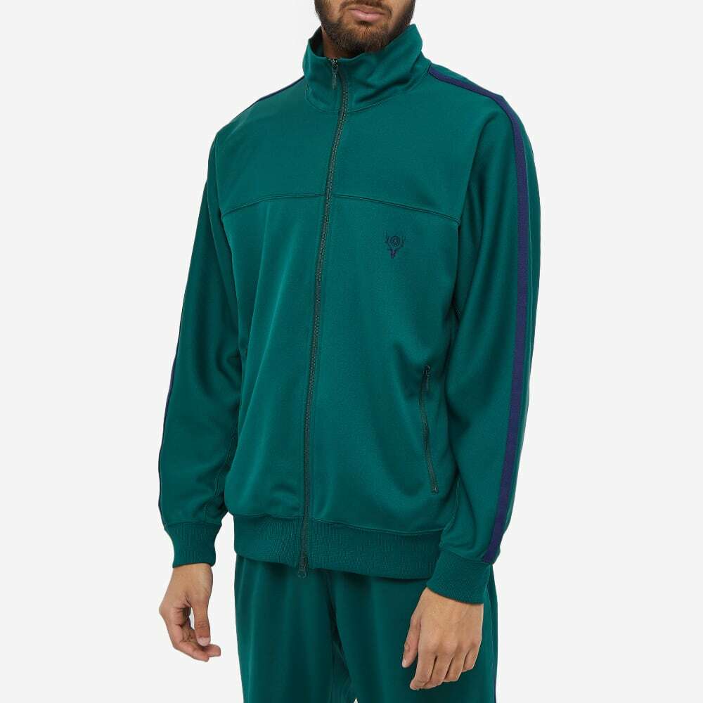 South2 West8 Men's Trainer Track Jacket in Green South2 West8