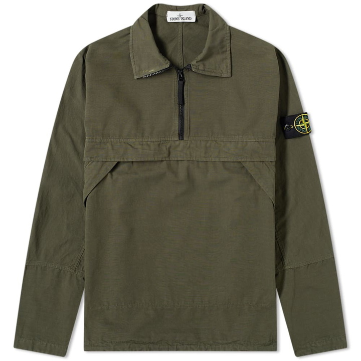 Photo: Stone Island Quarterzip Popover Ripstop Smock