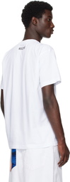 Moschino White Goose Organic Cotton T-Shirt