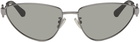 Bottega Veneta Gunmetal Square Glasses