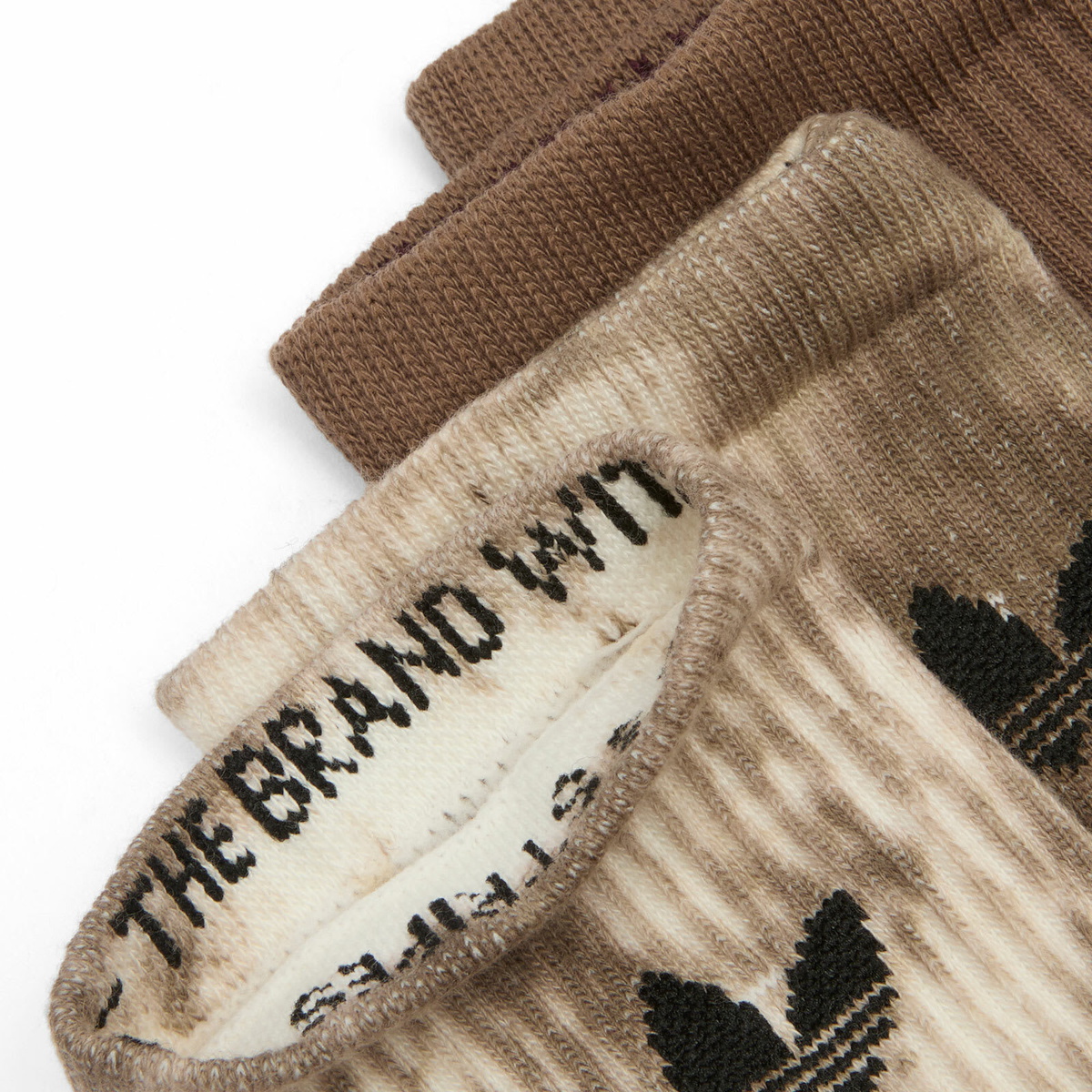 Adidas Women's W Tie Dye Socks in Utility Black/Off White/Earth Strata