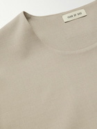 Fear of God - Eternal Oversized Wool-Blend Crepe T-Shirt - Neutrals