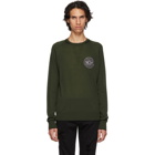 Balmain Green Badge Logo Sweater