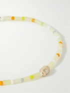 Luis Morais - Gold, Diamond and Glass Beaded Bracelet