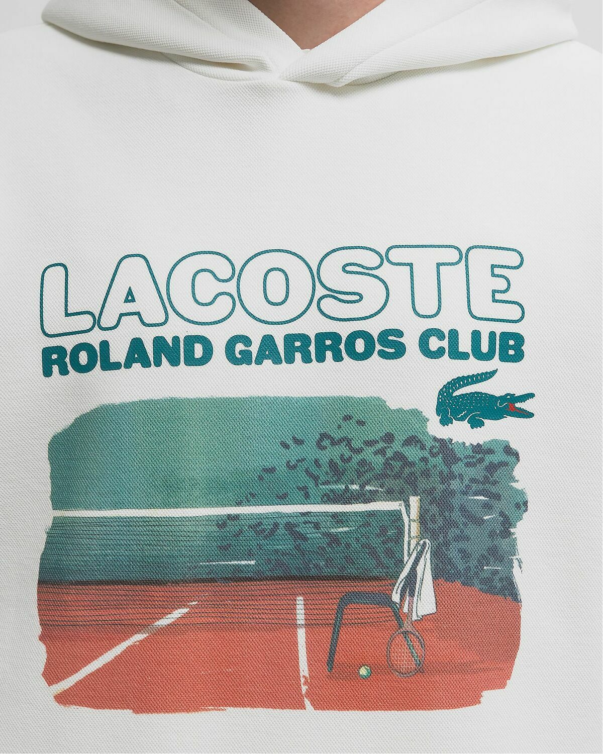 Lacoste SWEATSHIRT White Mens Hoody