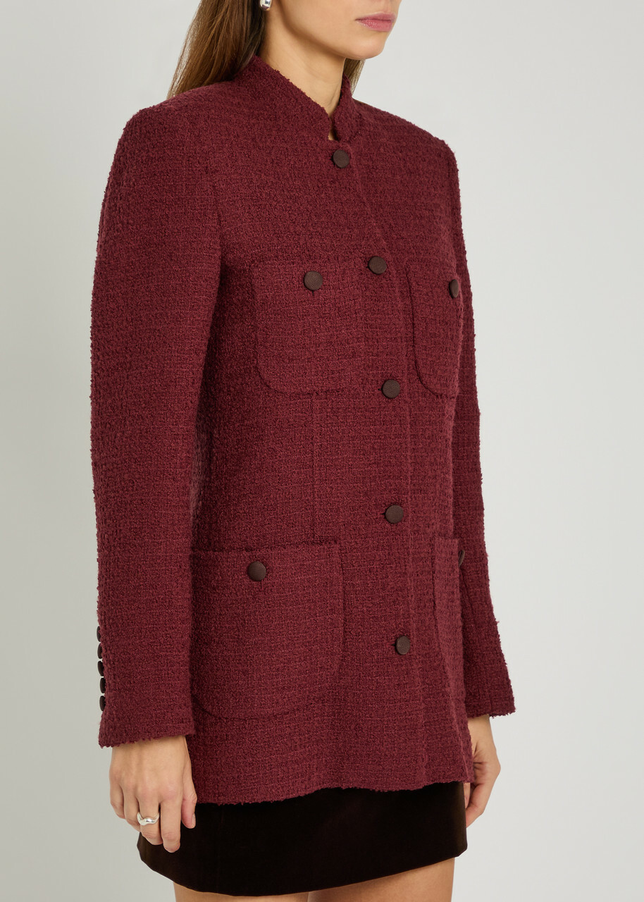 Liberowe Raja Tweed Jacket Burgundy