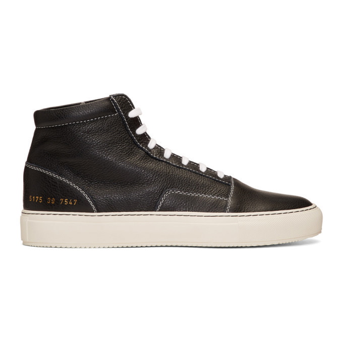Photo: Common Projects Black Skate Mid Sneakers