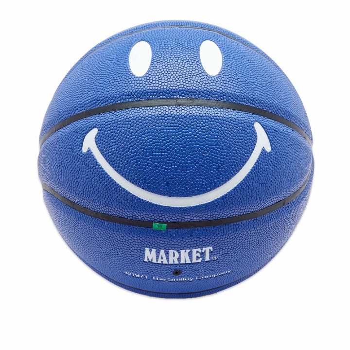 Photo: MARKET Men's Smiley Basketball in Blue
