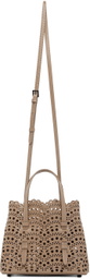 ALAÏA Beige Mina 20 Top Handle Bag