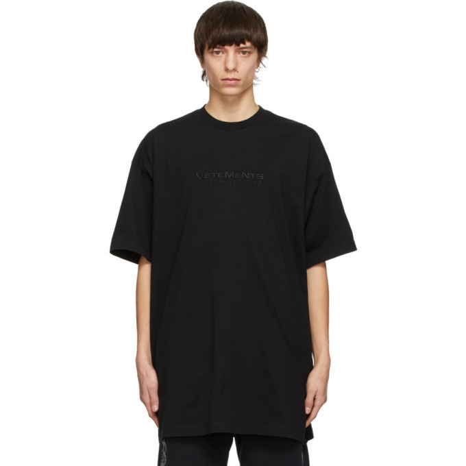 Photo: VETEMENTS Black Haute Couture Logo T-Shirt