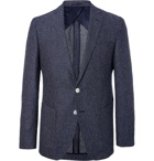 Hugo Boss - Navy Raye Slim-Fit Unstructured Tweed Blazer - Blue