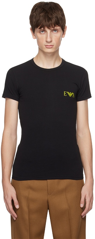 Photo: Emporio Armani Two-Pack Black T-Shirts