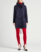 Alberta Ferretti Womens Overcoat & Trench Coat in Navy
