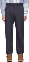 Engineered Garments Navy Cotton Twill Andover Trousers