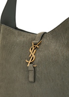 Saint Laurent Le 5 á 7 Small Grained Nubuck Hobo bag - Grey - One Size