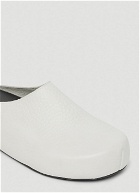 Sabot Leather Mules in White