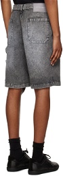 A-COLD-WALL* Gray Faded Denim Shorts