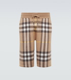 Burberry - Weaver silk and wool checked shorts