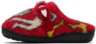 Toga Virilis Red SUBU Edition Knit Slipper Loafers